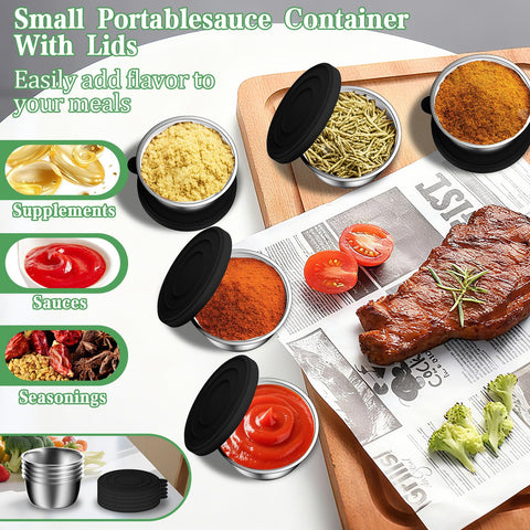 Nicdiet dressing containers go – leakproof travel sauces