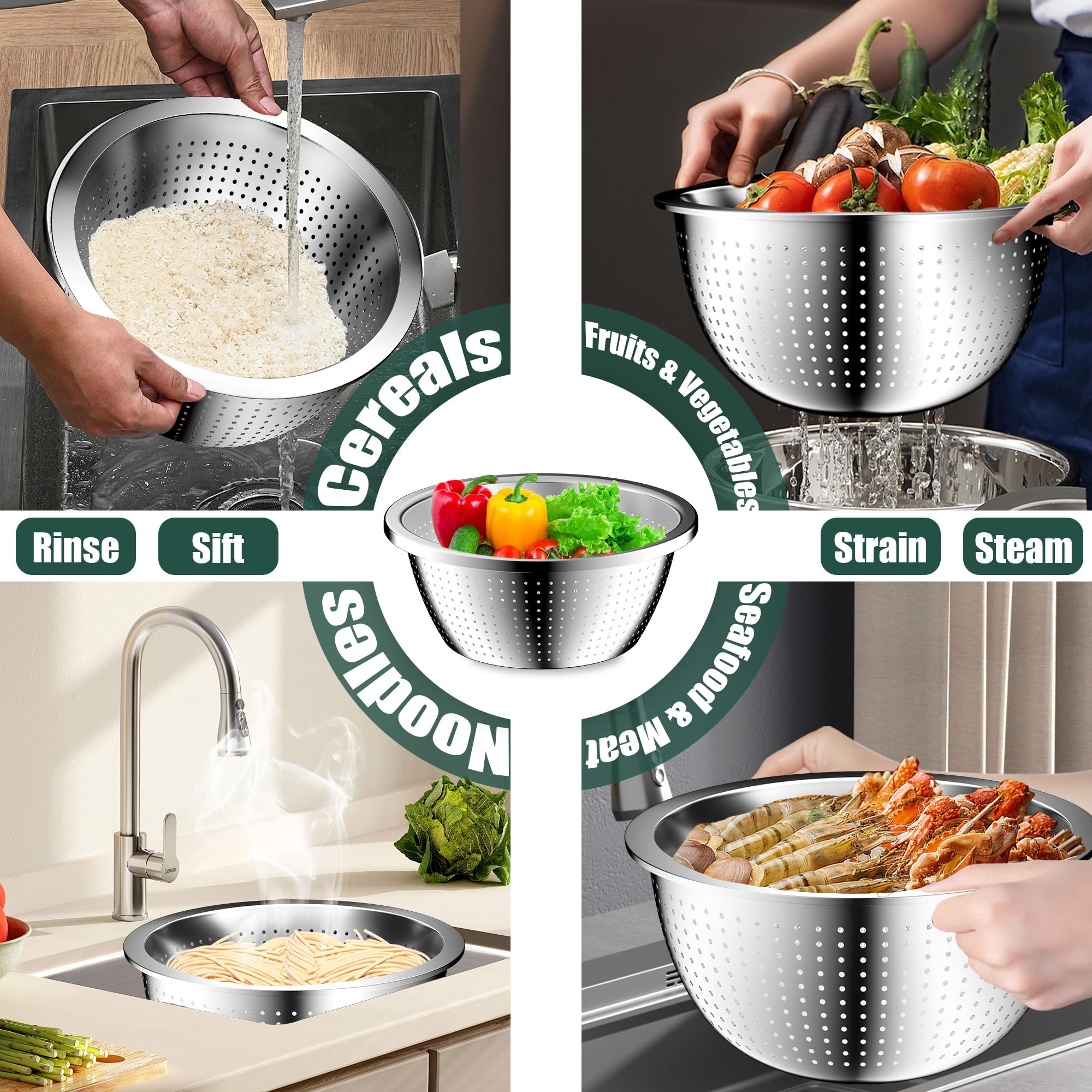 Nicdiet stainless steel bowls resist dents and rust for long-term use.