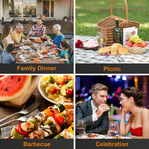 Nice Kitchen 8-piece forks ideal for family dinners and parties.