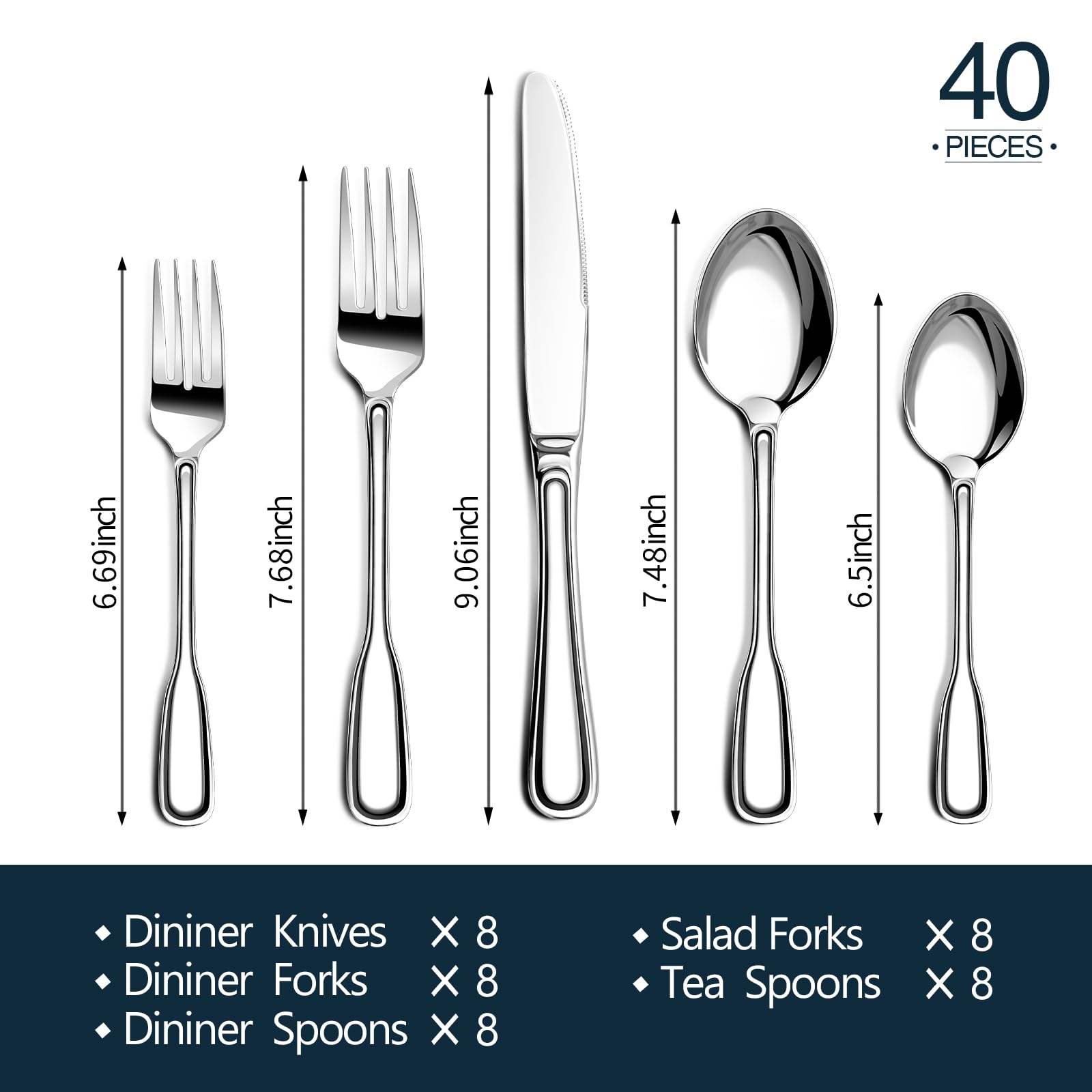 Nice Kitchen salad forks for eight, versatile for greens and starters