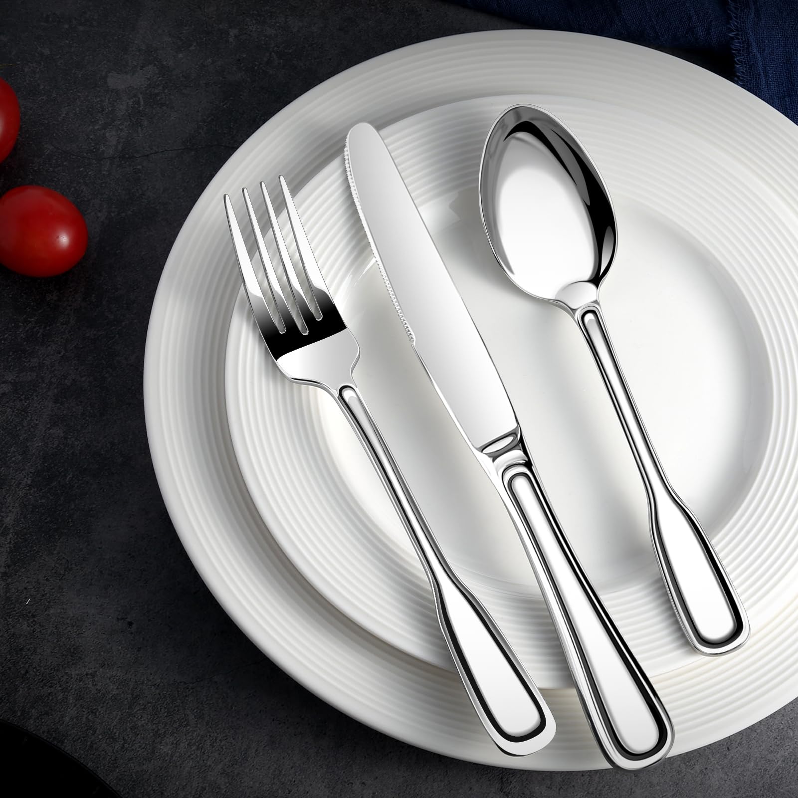 Nice Kitchen teaspoons for eight, perfect for beverages and desserts