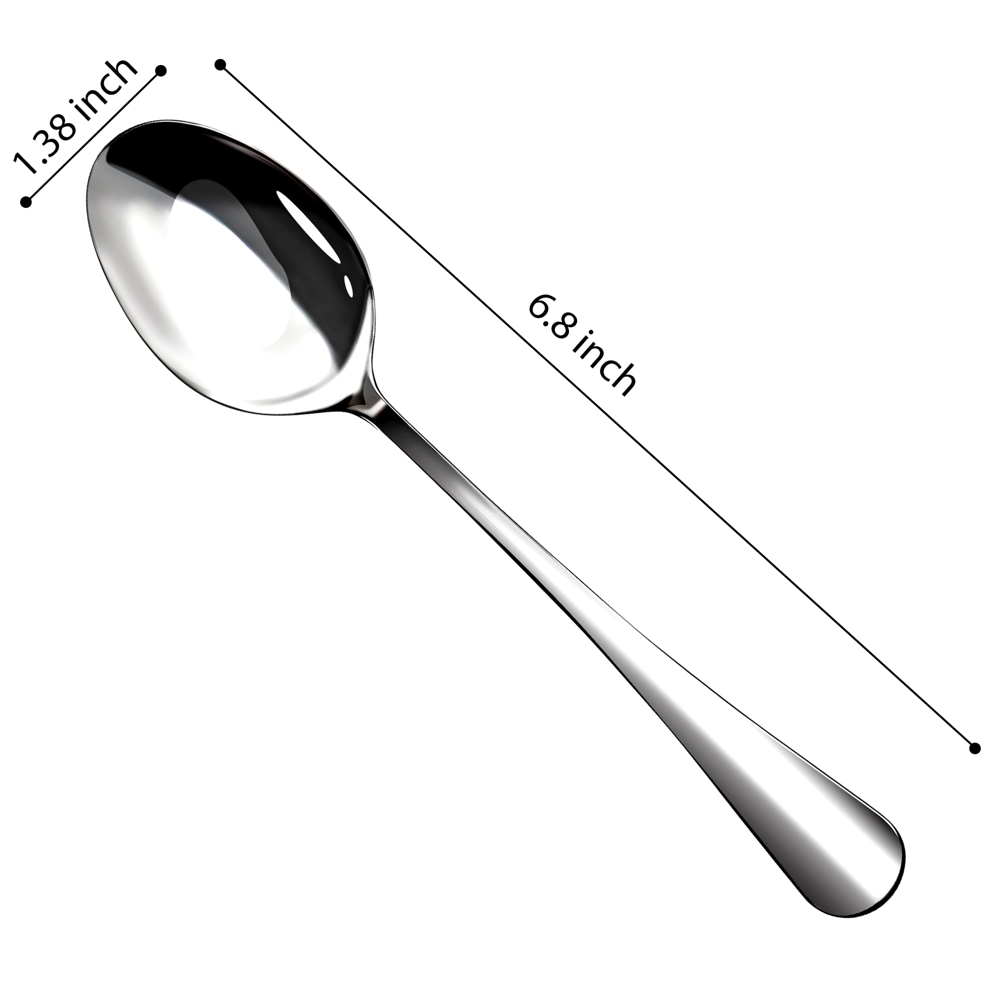 Nice Kitchen stainless steel teaspoons, dishwasher safe, resisting stains for busy homes.