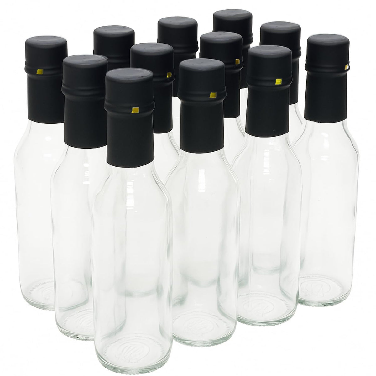 Nicebottles clear glass woozy bottle 5oz for sauces and oils