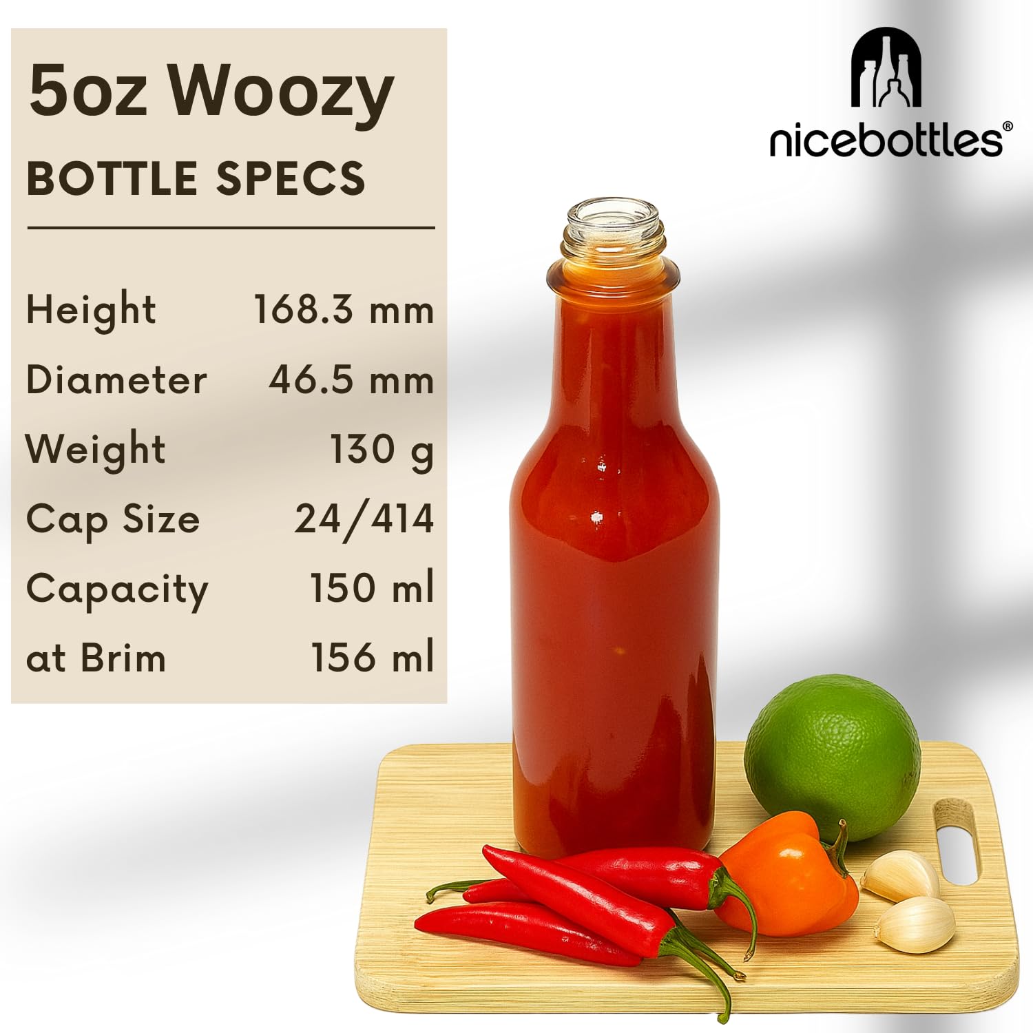 Nicebottles dripper inserts included for controlled pouring