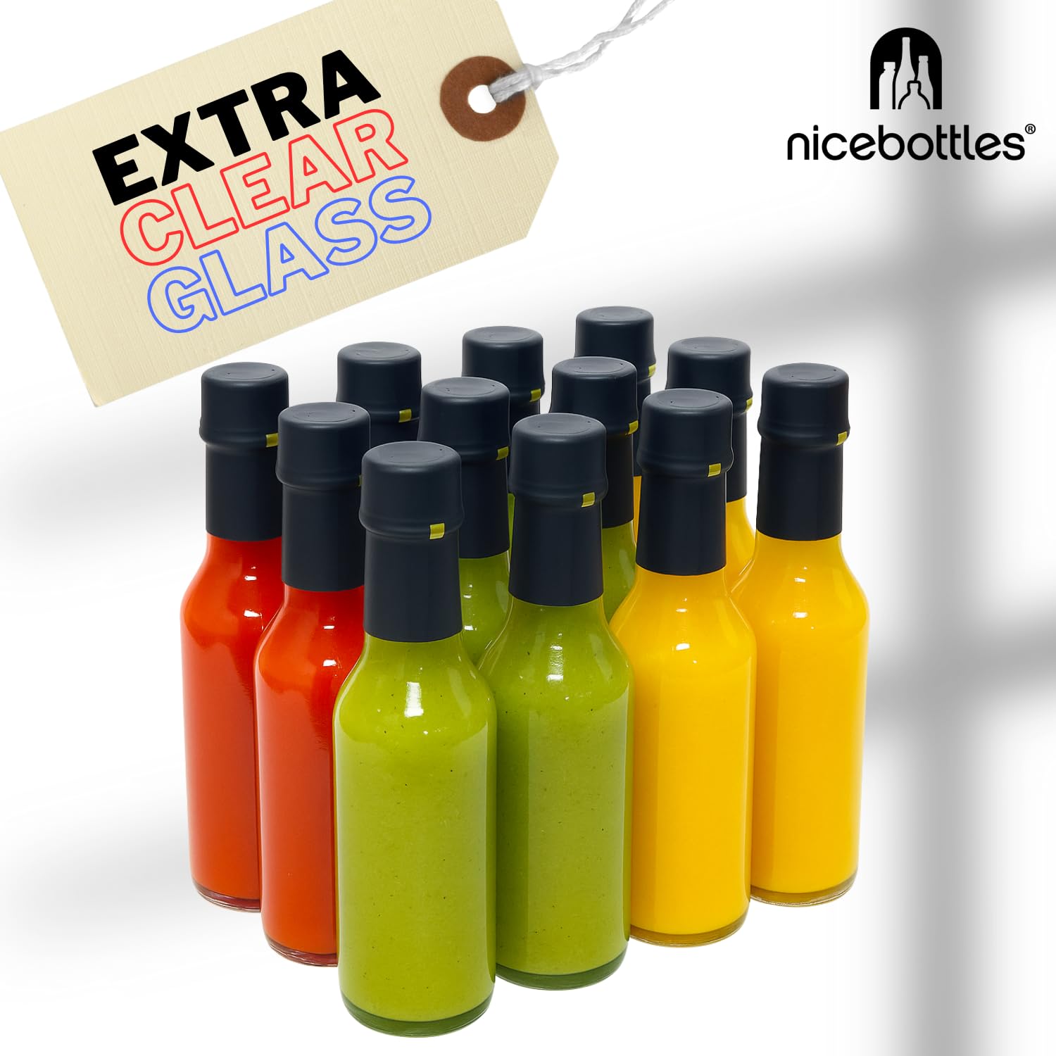 Nicebottles heat shrink capsule with gold tear tab for a polished look