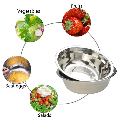 Nicesh bowls measuring 7.56 inches across and 2.48 inches tall for versatile prep