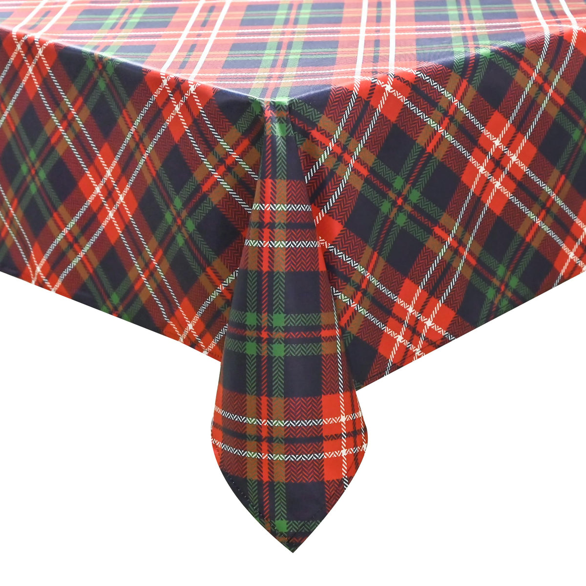 NiceTatertay Christmas tablecloth 52x70 red buffalo plaid for cozy holiday dining and easy cleanup