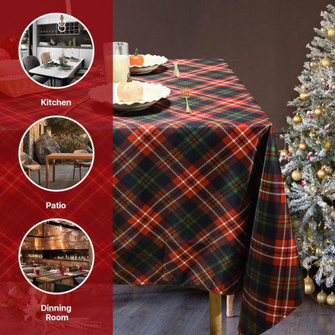 NiceTatertay tablecloth with elegant hemmed edges close-up for a polished look
