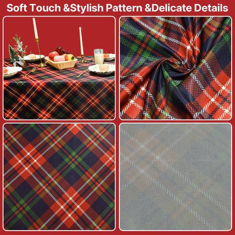 NiceTatertay tablecloth being wiped clean after a spill for easy cleanup