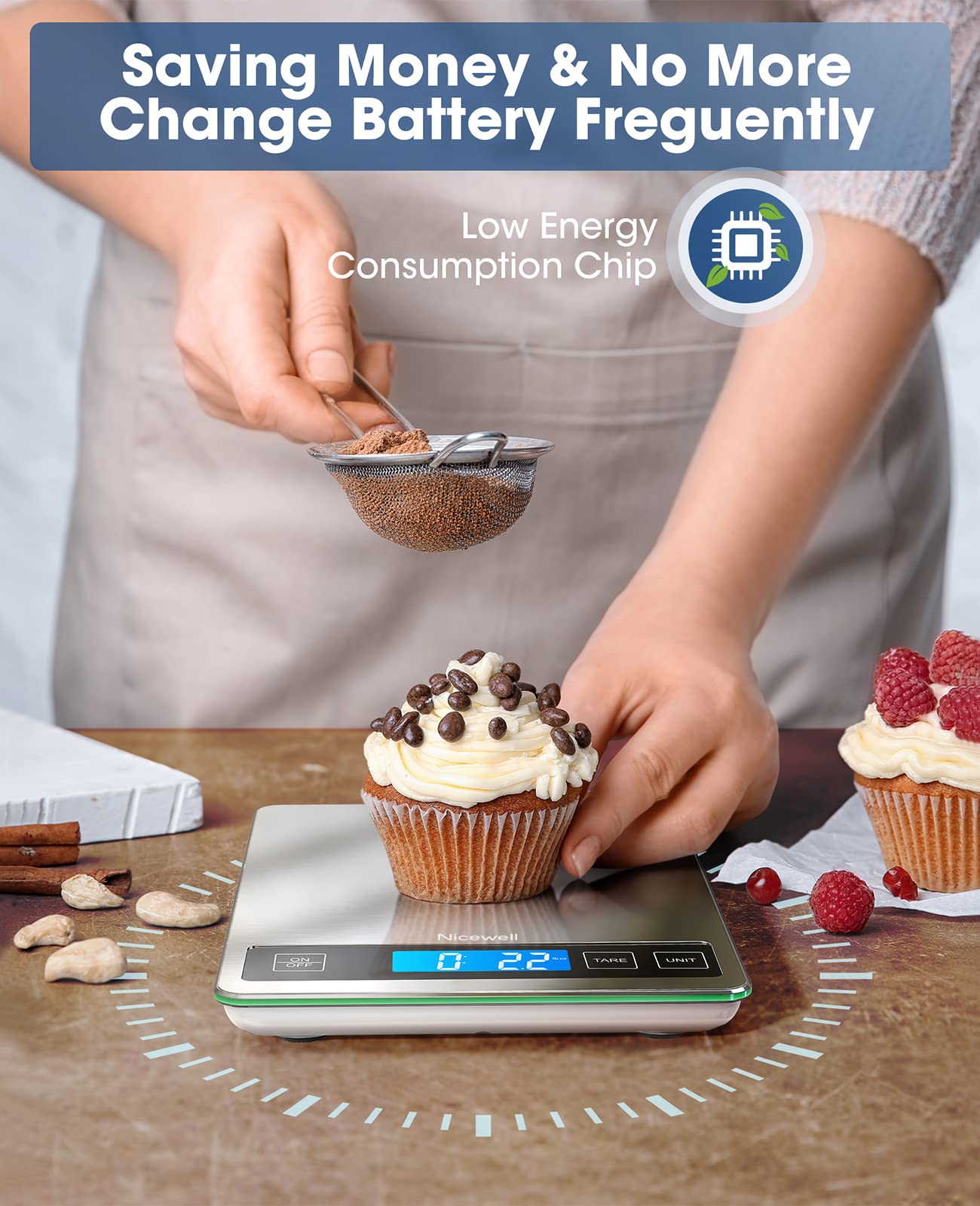 Nicewell anti-fingerprint stainless steel surface stays clean