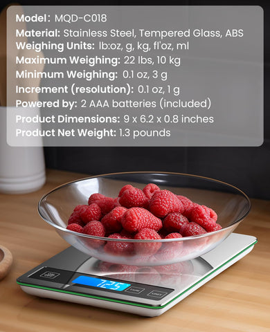 Nicewell multi-unit readouts support versatile cooking and portioning.