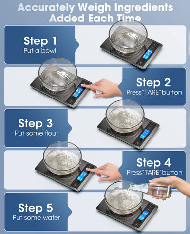 Nicewell scale with hook for compact kitchen storage.