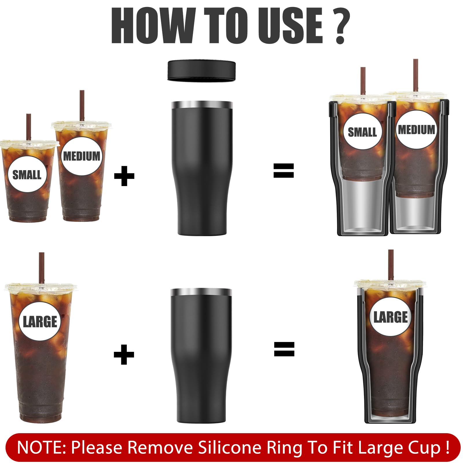 Niceyos 3-in-1 design sleeve shown across brands for simple cup compatibility.