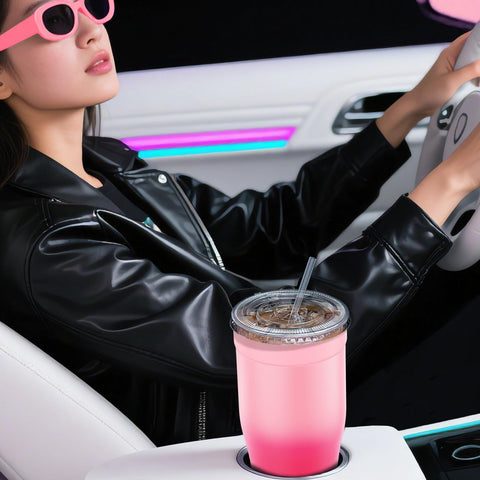 Niceyos car cup-holder compatible sleeve fits most vehicles for easy transport