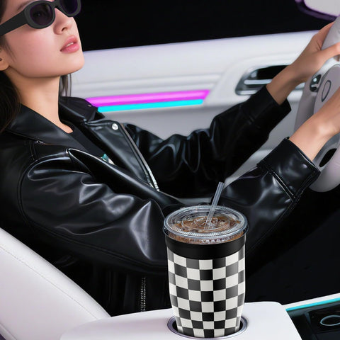 Niceyos sleeve shown fitting car cup holders during commute