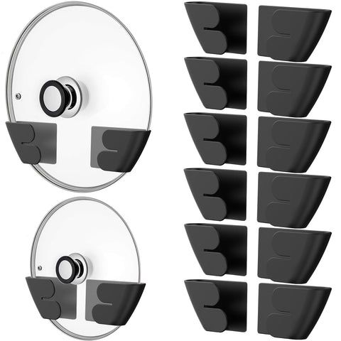 Niceyos lid organizer wall mount keeps lids upright and easy to grab.