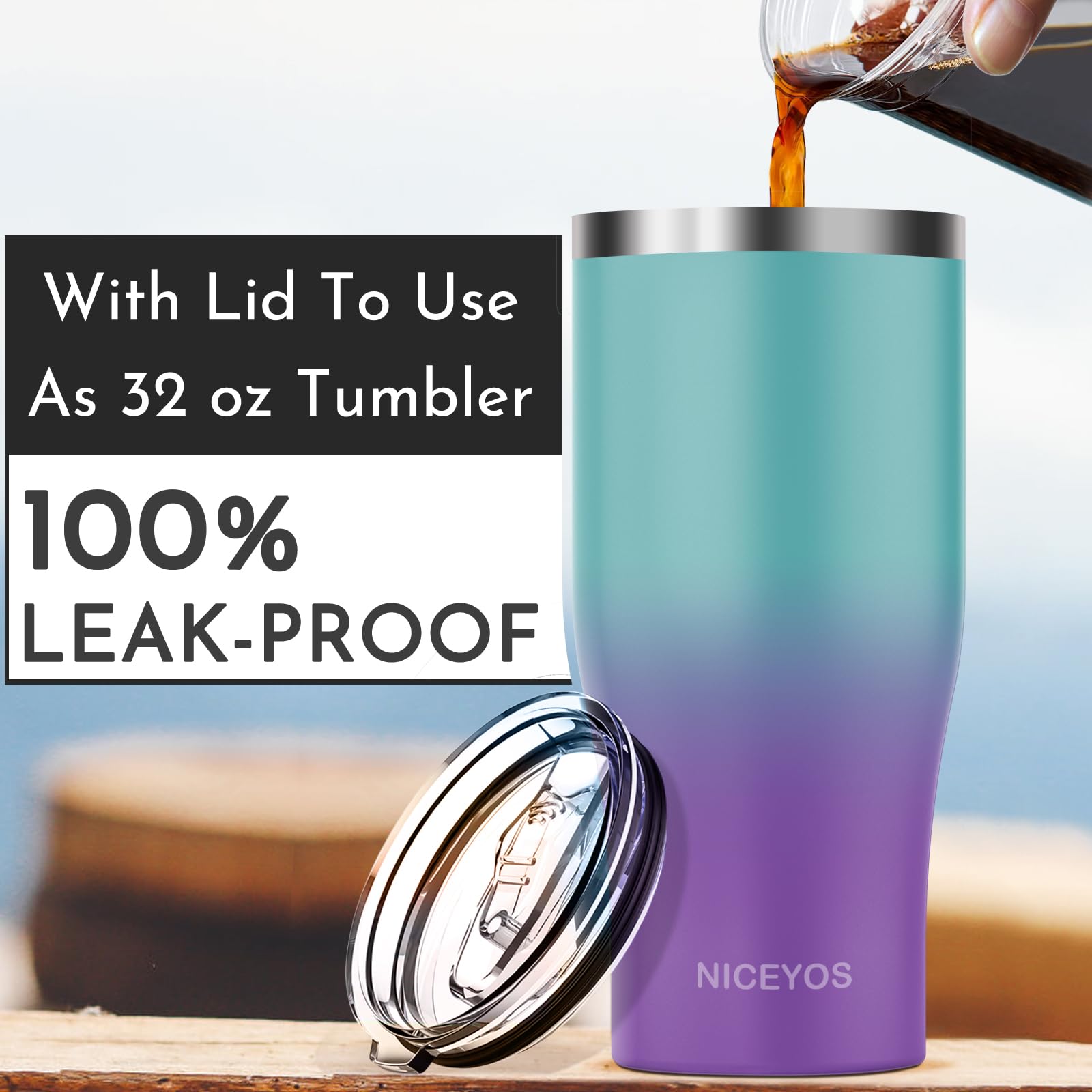 Niceyos sweat-proof sleeve prevents condensation on hands.