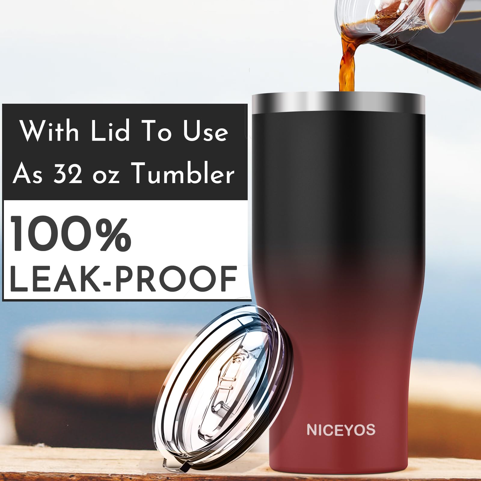Niceyos sweat-proof sleeve prevents condensation and keeps hands dry