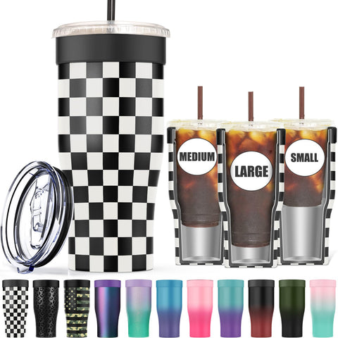 Niceyos universal iced coffee sleeve with double-wall insulation keeps beverages colder longer