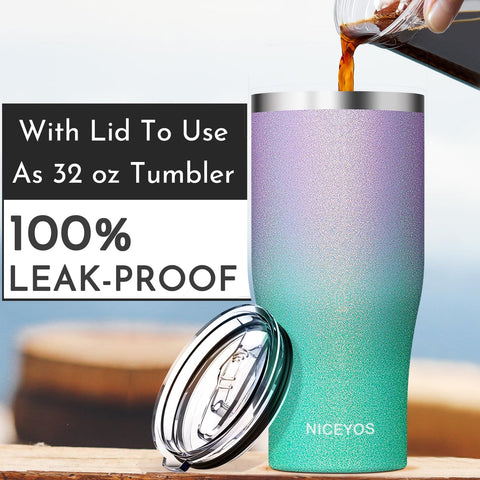 Niceyos glitter sleeve side view highlights universal cup sizing flexibility