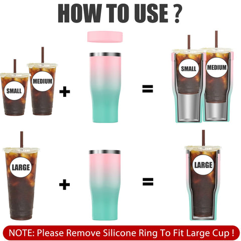 Niceyos universal iced coffee sleeve green variant keeps beverages cold and fits most cups.