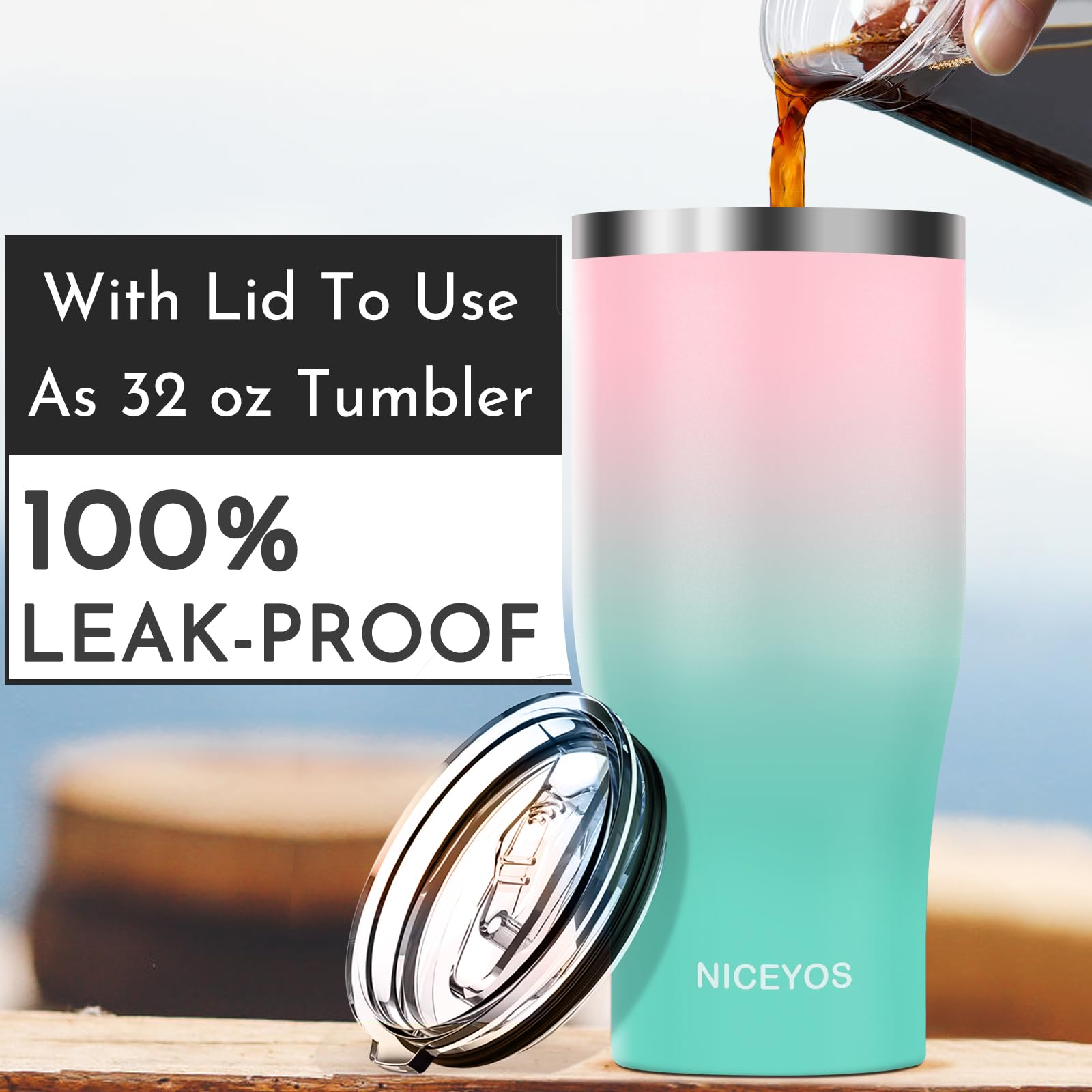Niceyos sleeve pink variant demonstrates silicone ring removal for large cup compatibility.