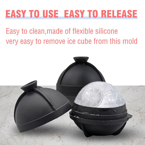 Nicity flexible silicone ice mold releases easily for quick beverage chilling.