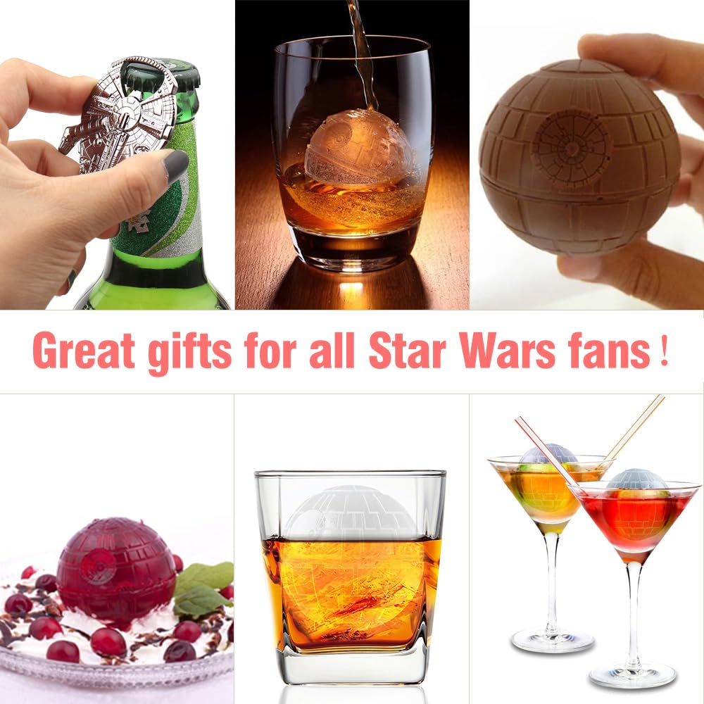Nicity millennium falcon bottle opener adds Star Wars flair to drinks.