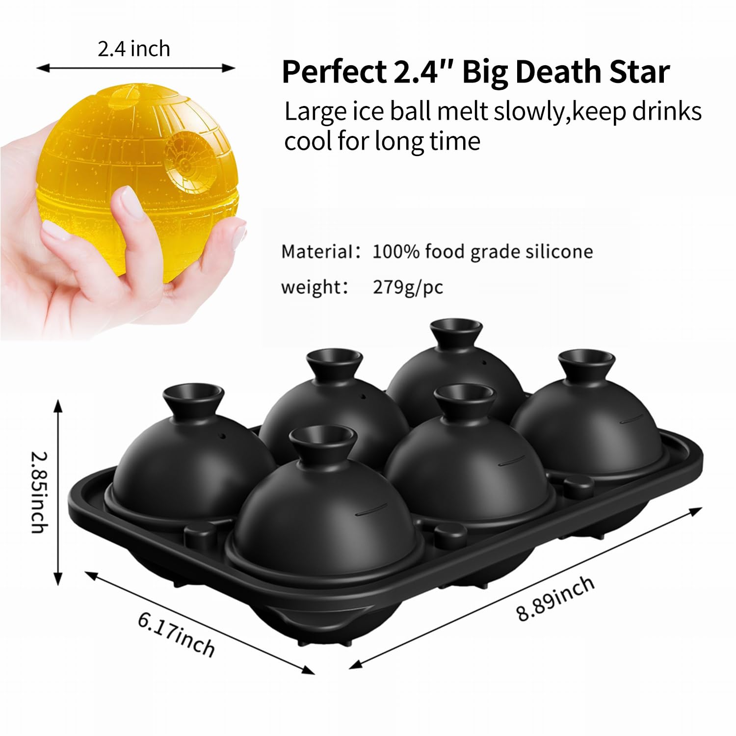 nicity Star Wars ice mold set for festive parties and gifts.