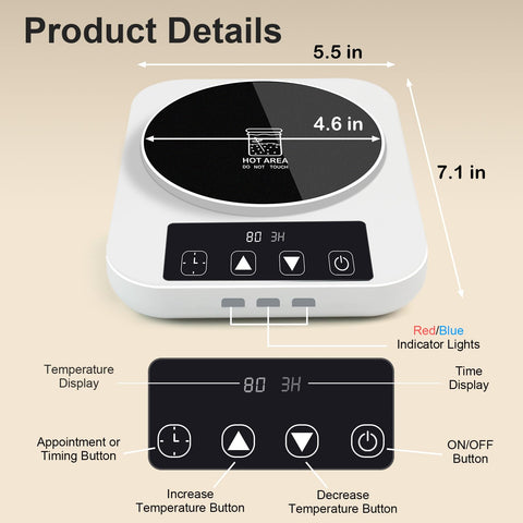 NICOFPHY warmer jar-fit demonstrates compatibility with standard fermentation jars.