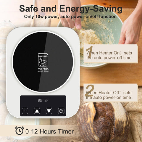 NICOFPHY sourdough warmer packaging presents a gift-ready kitchen appliance.