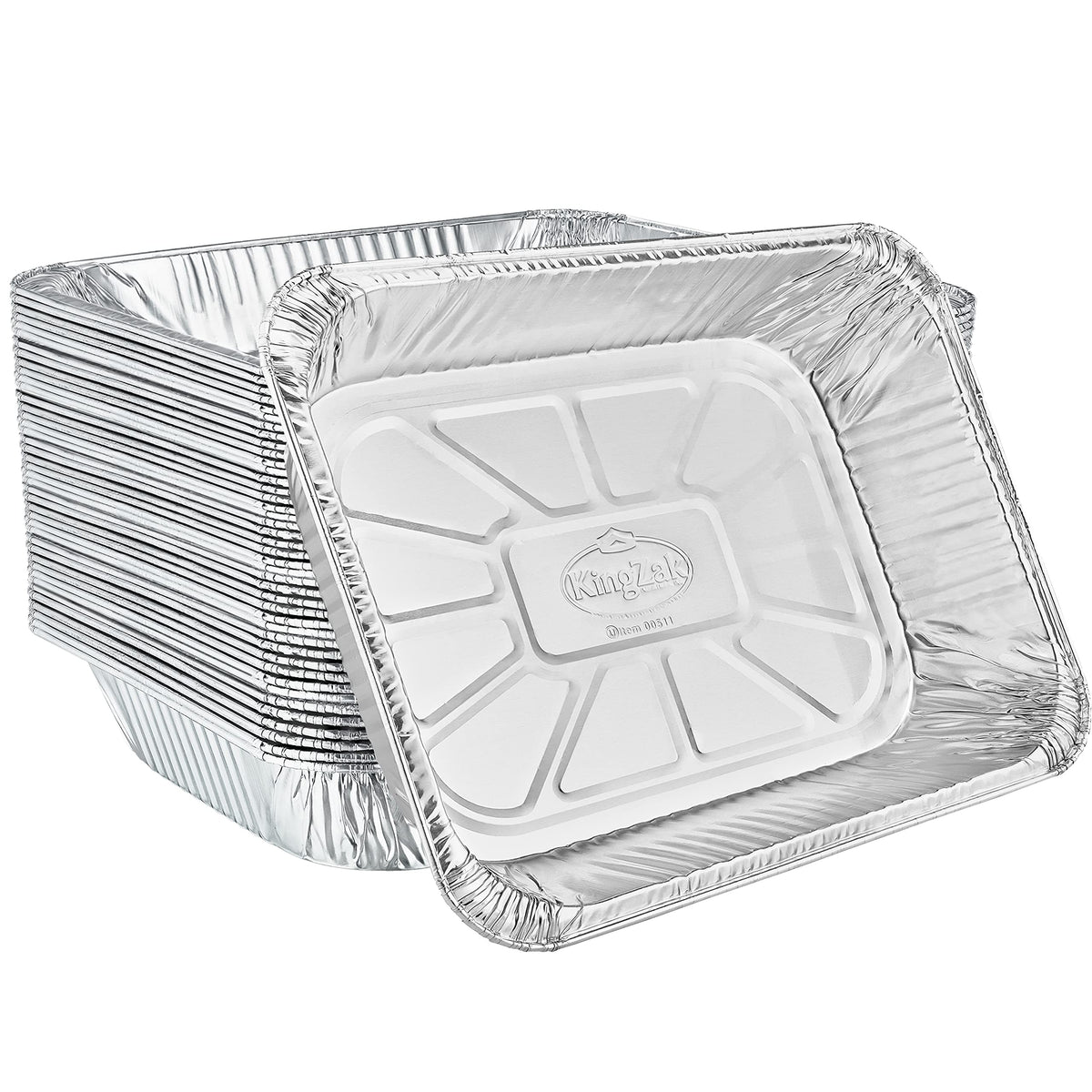 Nicole Home Collection aluminum half-size 9x13 pan for even baking and single-use convenience.