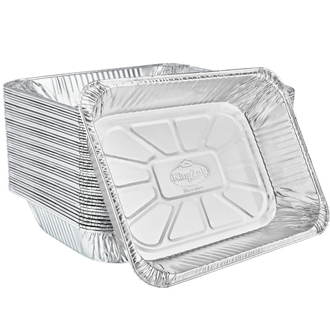 Nicole Home Collection aluminum half-size 9x13 pan for even baking and single-use convenience.
