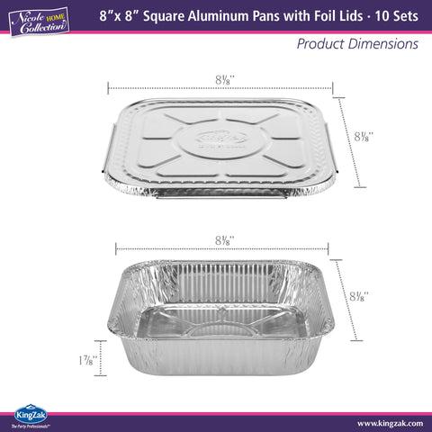 Nicole Home Collection durable aluminum pans for baking, cooling, storing.