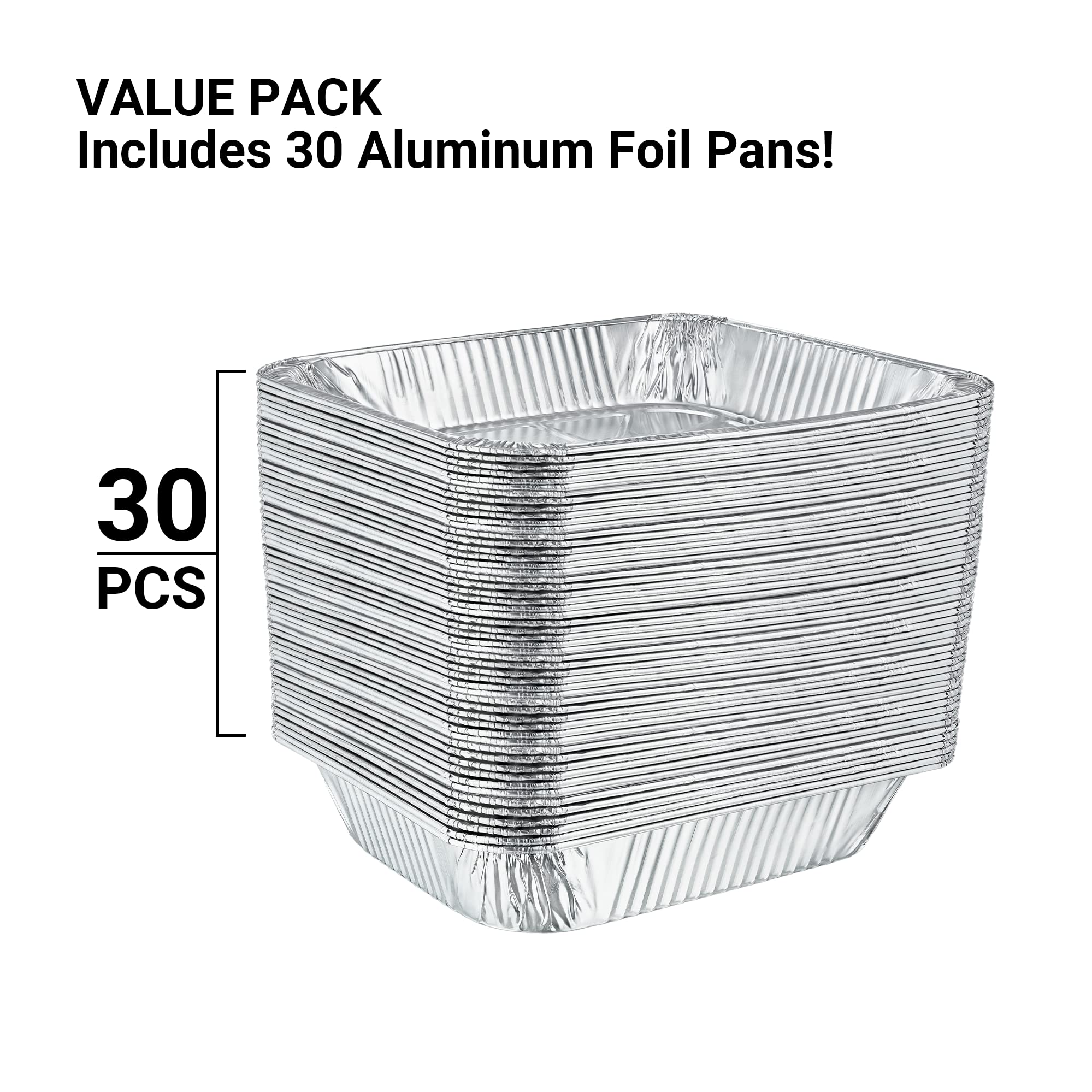 Nicole Home Collection aluminum half-size pan on steam table, ideal for hot buffets.