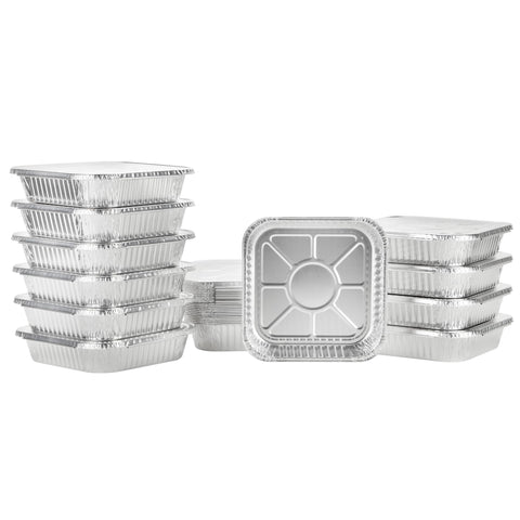 Nicole Home Collection catering-ready trays with lids for mess-free service.