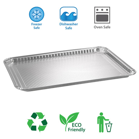 Nicole Home Collection cookie sheets ideal for cookies, pizzas, and sheet cakes.