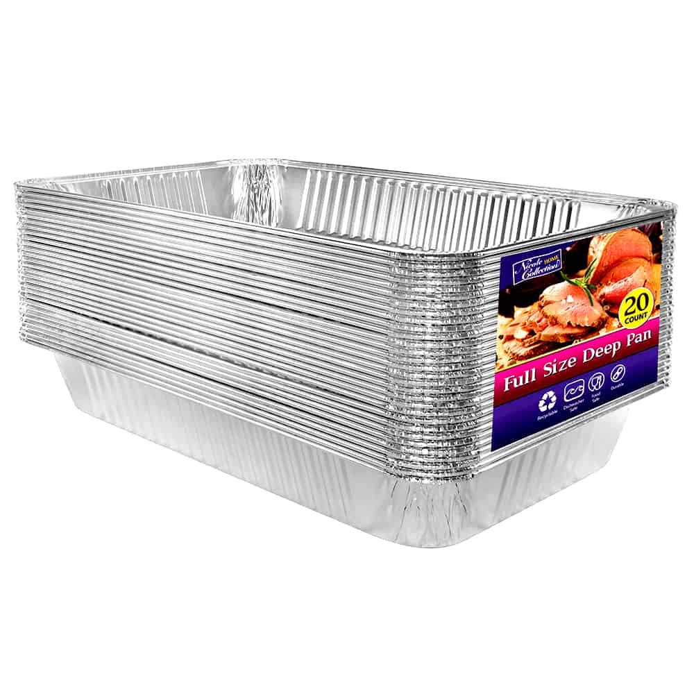 Nicole Home Collection deep foil pan 21x13 for bulk baking and easy service