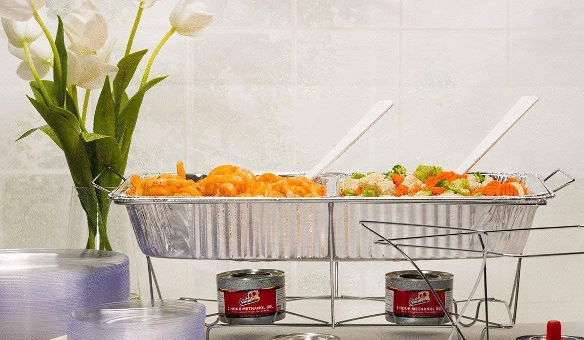Nicole Home Collection disposable roasting pan 50-pack for quick cleanup after service.