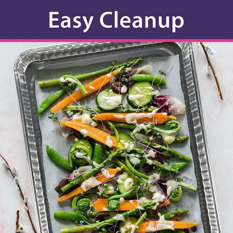 Nicole Home Collection eco-friendly disposable pans set for quick prep and disposal.