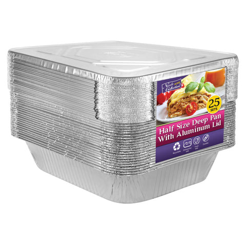 Nicole Home Collection half-size pan with lid for easy transport and even baking