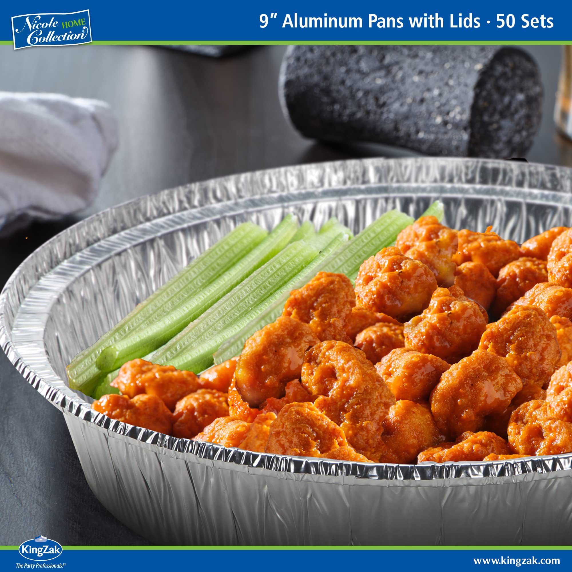 Nicole Home Collection pie pan with lid suitable for baked desserts.