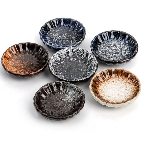 Nicunom dipping bowls stacked neatly to save space