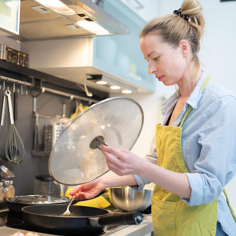 Nicunom dishwasher-safe splatter guards for quick cleanup after cooking