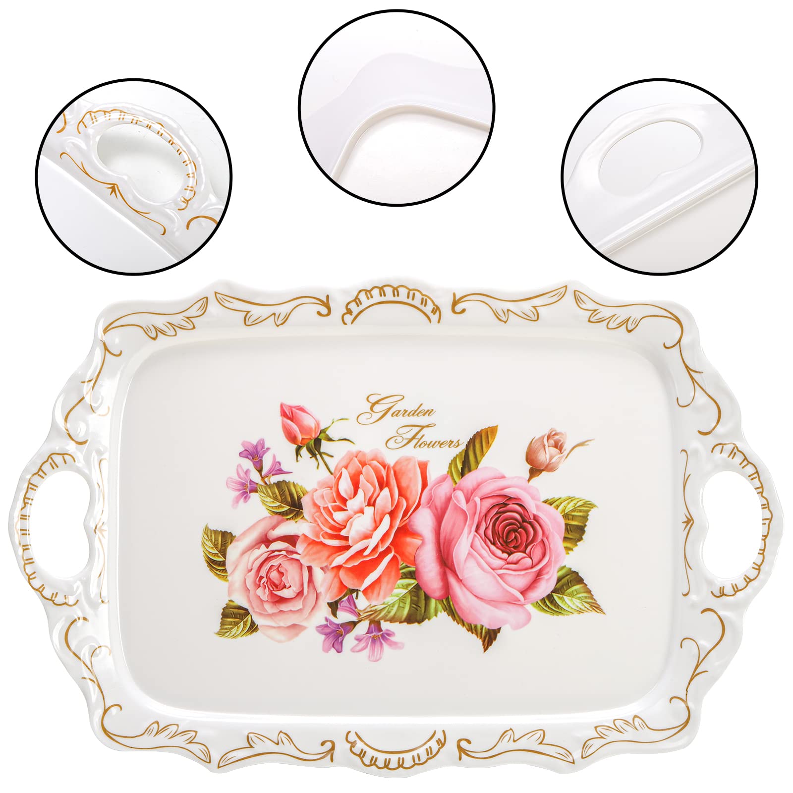 Nicunom trays with built-in handles provide secure grip while carrying drinks and snacks.