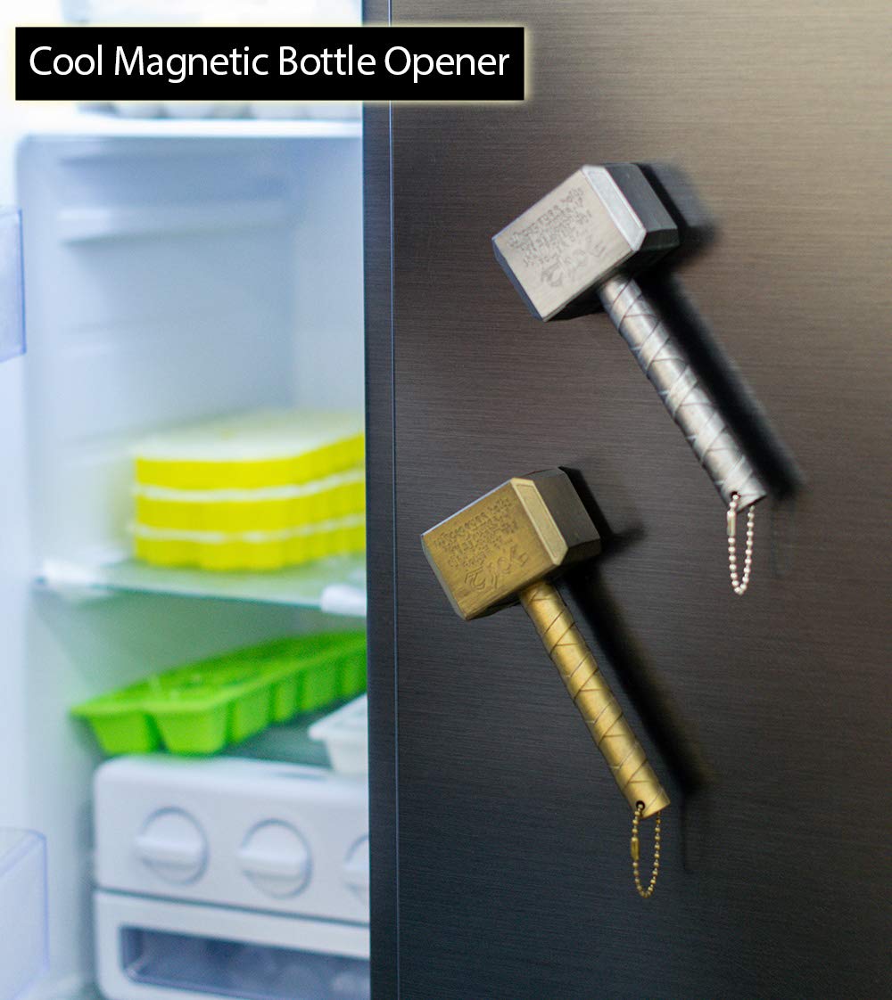 Nidavellir glove keychain bottle opener attached to keys for on-the-go.