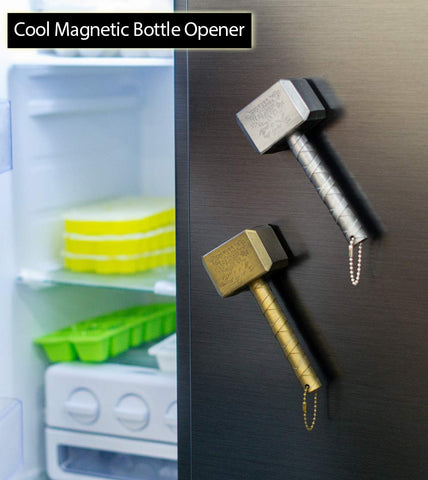 Nidavellir glove keychain bottle opener attached to keys for on-the-go.