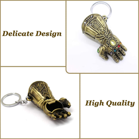 Nidavellir glove keychain bottle opener close-up highlights premium construction
