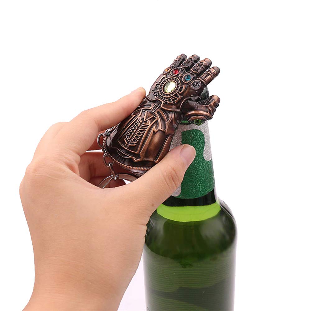 Nidavellir glove keychain bottle opener with steady finish for everyday carry