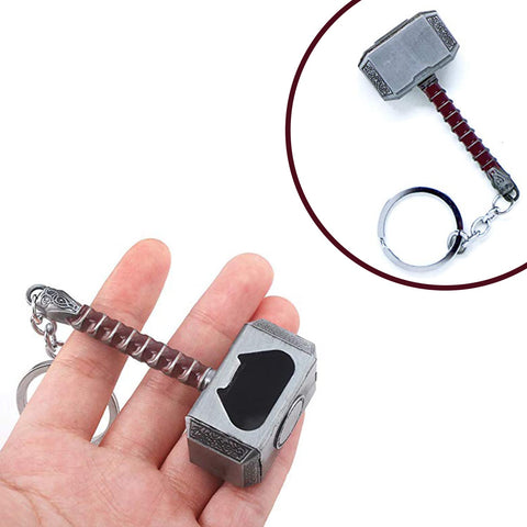 Nidavellir hammer keychain bottle opener overall shot demonstrates portability